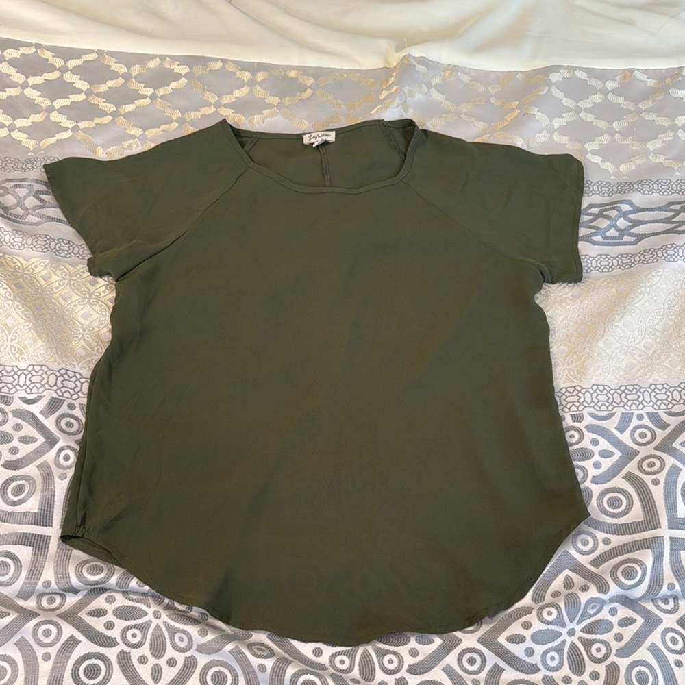 Olive Green Women's Top